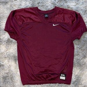 Nike Men's Burgundy V-Neck Jersey